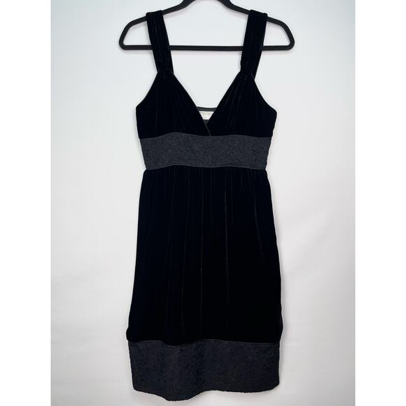 To The Max Black Velvet Lace Trim Cocktail Dress Size 4 Small - Picture 4 of 12
